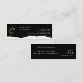 Beauty Skin Care Thank you Card Lojalitetskort