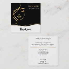 Beauty Skin Care Thank you Card Lojalitetskort