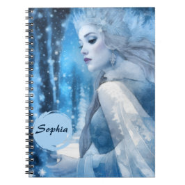 Beauty Snö Queen i Winter Wonderland, fryst Anteckningsbok
