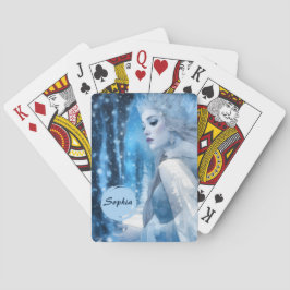 Beauty Snö Queen i Winter Wonderland, fryst Casinokort