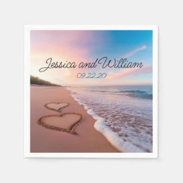 Beauty sommar Bröllop Pappersservett