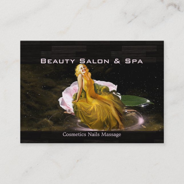 Beauty Spa 1 - Business, Schedule Card Tidsbeställning Kort (Framsida)