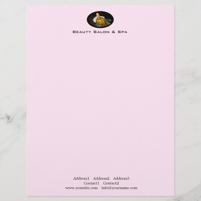 Beauty Spa 1 - Letterhead Brevhuvud (Framsida)