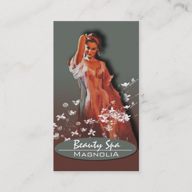 Beauty Spa - Affärskortet Visitkort (Framsida)