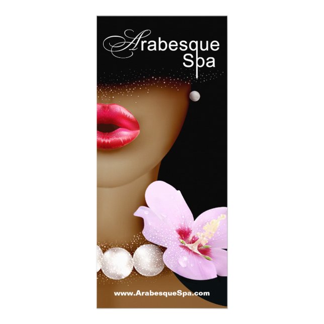 Beauty Spa Coupon Menu Reklamkort (Framsidan)