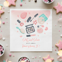 Beauty spa glitz och glam födelsedagsfest