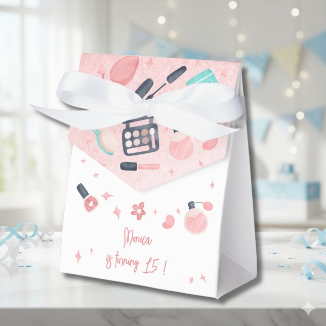 Beauty spa glitz och glam födelsedagsfest presentaskar (Skapare uppladdad)