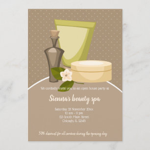 Beauty Spa Salon Inbjudningar