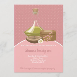 Beauty Spa Salon Inbjudningar