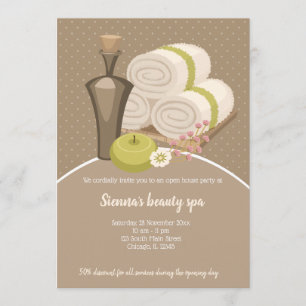 Beauty Spa Salon Inbjudningar