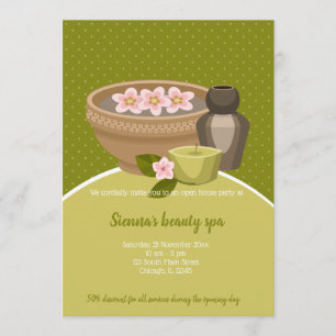 Beauty Spa Salon Inbjudningar