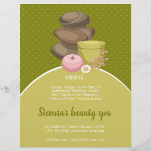 Beauty spa salon reklamblad