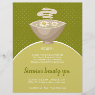 Beauty spa salon reklamblad
