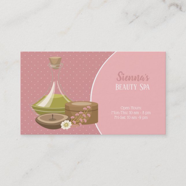 Beauty Spa Salon Visitkort (Framsida)