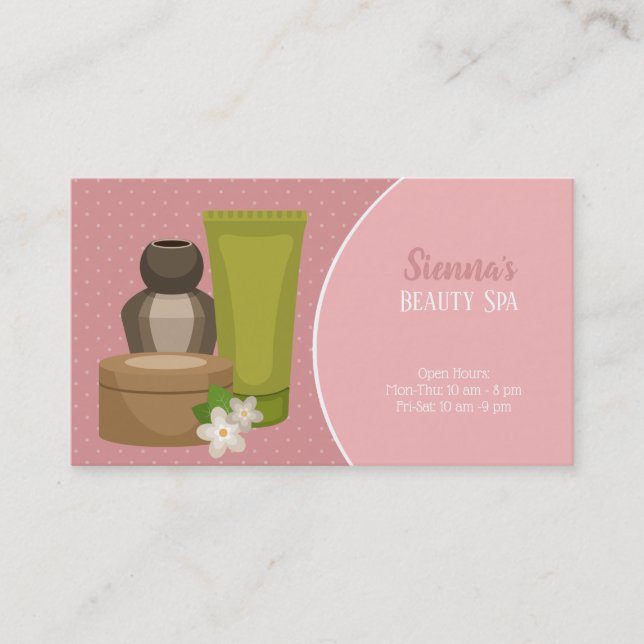 Beauty Spa Salon Visitkort (Framsida)