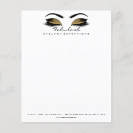 Beauty Studio Lash Makeup Stylist Artist White Flygblad