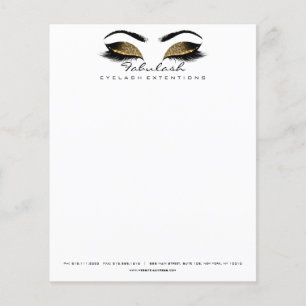 Beauty Studio Lash Makeup Stylist Artist White Flygblad