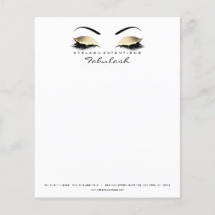 Beauty Studio Lash Makeup Stylist Brev Head Flygblad