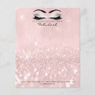 Beauty Studio Lash Makeup Stylist Grayl Rosa Flygblad