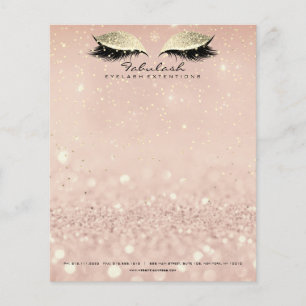 Beauty Studio Lash Makeup Stylist Guld 1 Flygblad