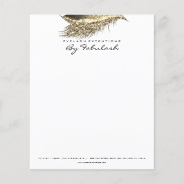 Beauty Studio Lash Makeup Stylist Guld White Flygblad