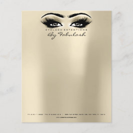 Beauty Studio Lash Makeup Stylist Open Öga Flygblad