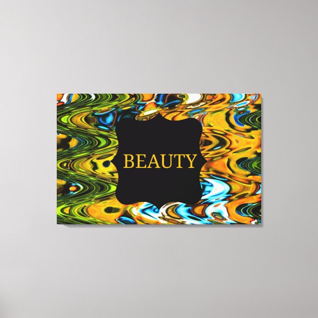 Beauty Swirls Wall Canvas (Framsida)