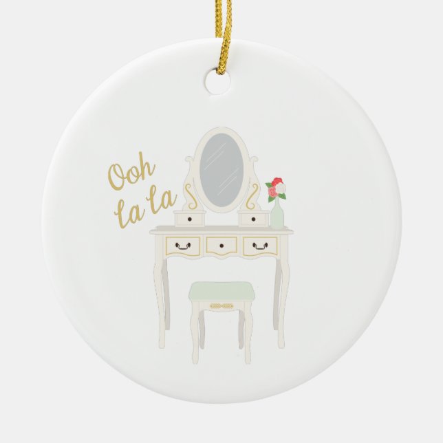 Beauty Vanity Julgransprydnad Keramik (Framsidan)