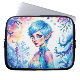 Beauty vinterelf-anchanted frost Queen art Laptop Fodral