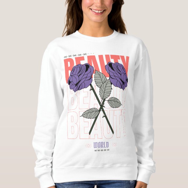 Beauty World Shirt - Gothic Ro Aesthetic Design T Shirt (Framsida)