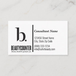 Beautycounter-Affärskortet har aldrig angetts Visitkort