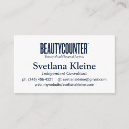 Beautycounter-kassetter av visitkort