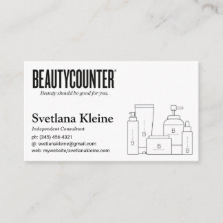 Beautycounter visitkortsvart visitkort