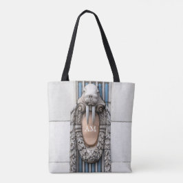 Beaux Arts Walrus Sculpture Anpassningsbar Monogra Tygkasse
