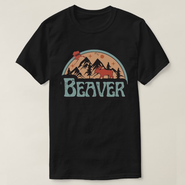 Beaver, Alaska-Tröja T Shirt (Design framsida)