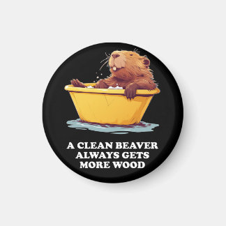 Beaver Älskare Bath Magnet