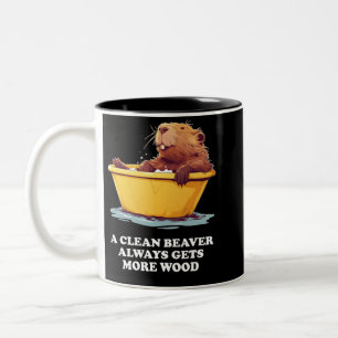 Beaver Älskare Bath Två-Tonad Mugg