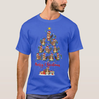 Beaver Animal Lover Matching Santa Beaver Christma T Shirt