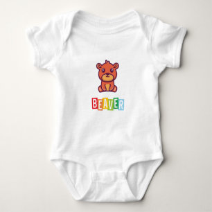 Beaver Baby Jersey Bodykostym T Shirt