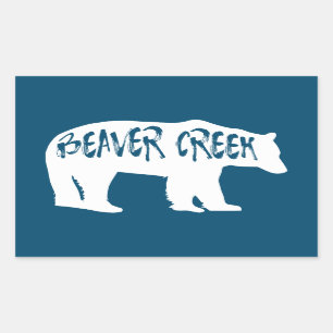 Beaver Bäck Colorado Bear Rektangulärt Klistermärke