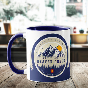 Beaver Bäck Colorado Flagga Mountain Ski Souvenir Mugg