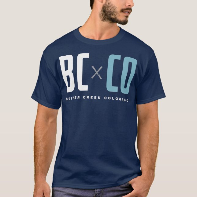 Beaver Bäck Colorado Graphic Ski T Shirt (Framsida)