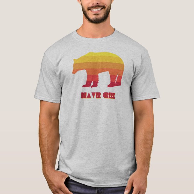 Beaver Bäck Colorado Rainbow Bear T Shirt (Framsida)