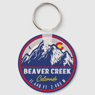 Beaver Bäck Colorado Retro Sunset Souvenirs Nyckelring
