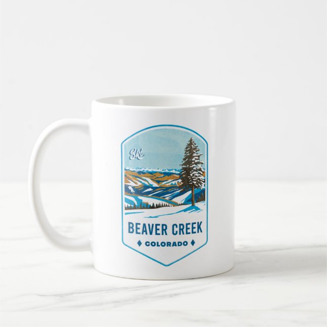 Beaver Bäck Colorado Ski Badge Kaffemugg (Vänster)