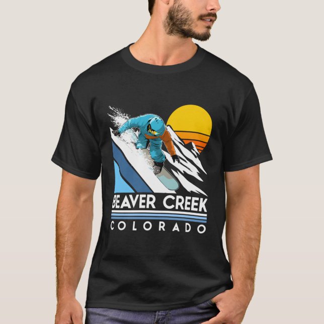 Beaver Bäck Colorado Snowboard T Shirt (Framsida)