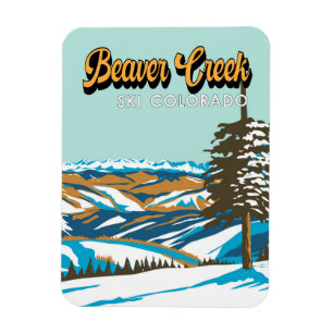 Beaver Bäck Ski Area Winter Colorado Vintage Magnet