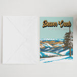 Beaver Bäck Ski Area Winter Colorado Vintage Vykort<br><div class="desc">Bavers vinterkonst i Bäck visar vintern.</div>