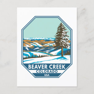 Beaver Bäck Ski Area Winter Colorado Vykort