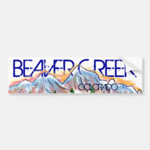 Beaver Creek Colorado konstnärlig bergklistermär Bildekal